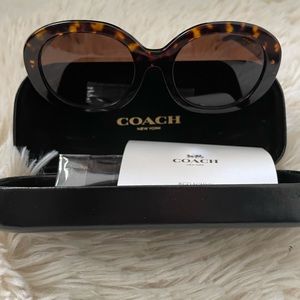 Coach tortoise Havana sunglasses.